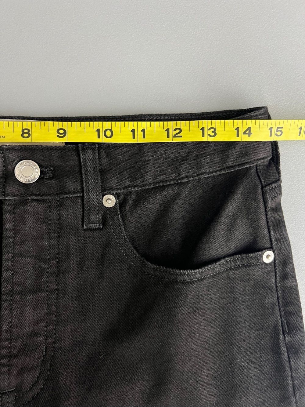 New Everlane THE MID-WAY JEAN in Washed Black Size 26 - Picture 9 of 12